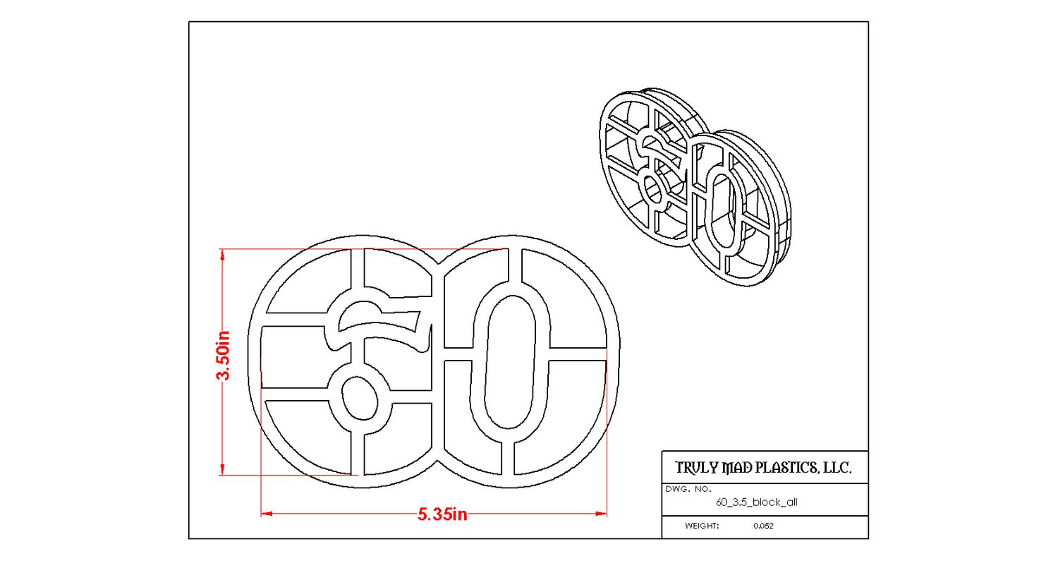 60 Combined Block (3.5&quot;t)