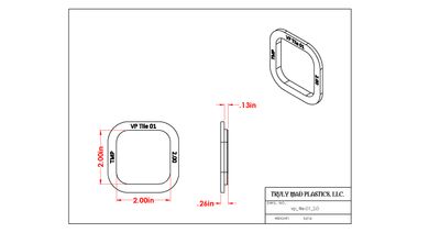 Two Inch Square (.26&quot; depth) (vp_tile-01_2.0)