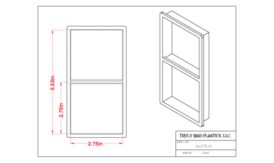 Square 2.75" (Cuts 2)