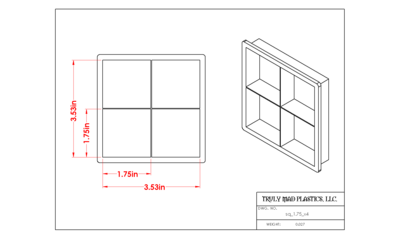 Square 1.75" (Cuts 4)