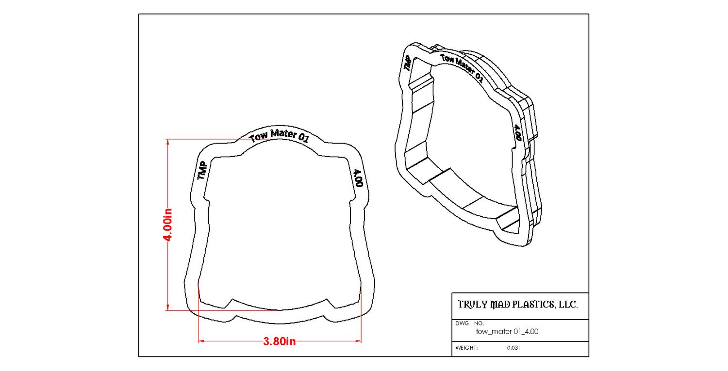 Tow Mater 01, Size: 4.00&quot;