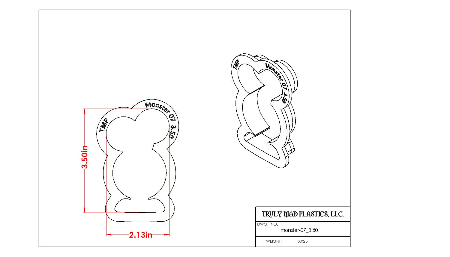 Monster 07, Size: 3.50&quot;