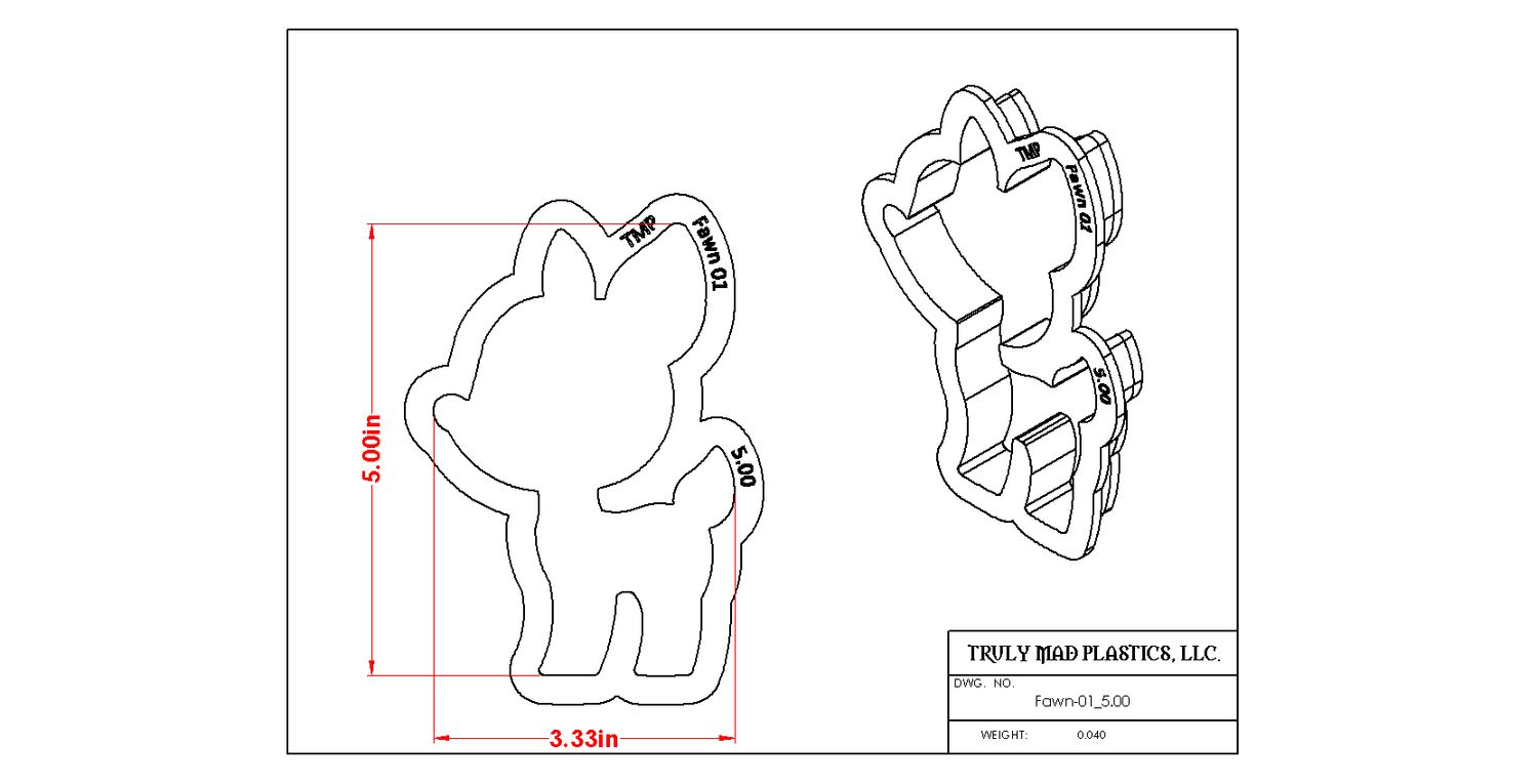 Fawn 01, Size: 5.00&quot;