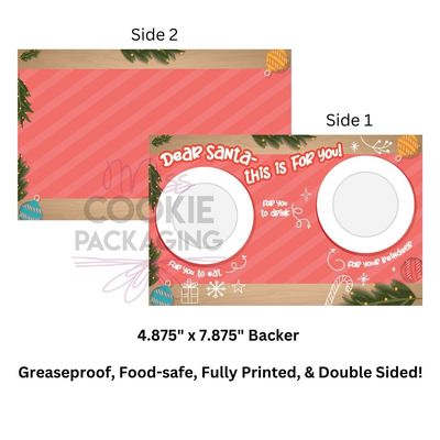 Greaseproof Backer / Cookies for Santa