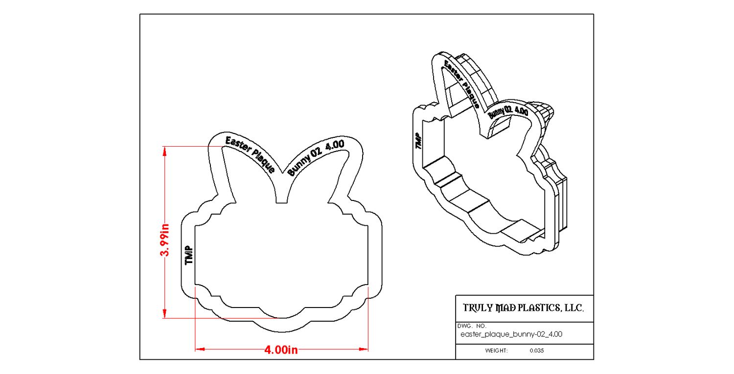 Easter Plaque Bunny 02