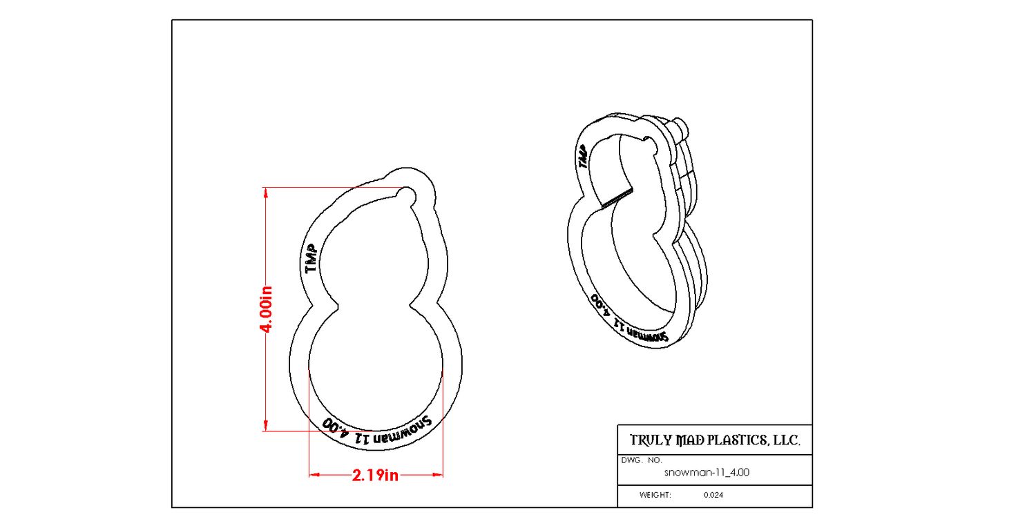 Snowman 11, Size: 4.00&quot;