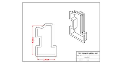 4.00" Block Number 1