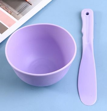 Silicone Bowl/Plastic Spatula Set