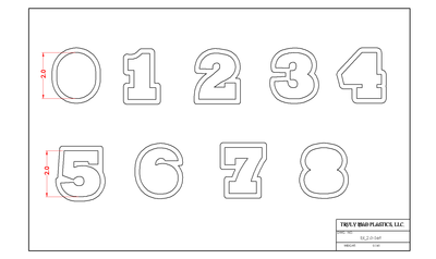 Block 2.0&quot;, Number: 0-8 Bock Set 2.0&quot;