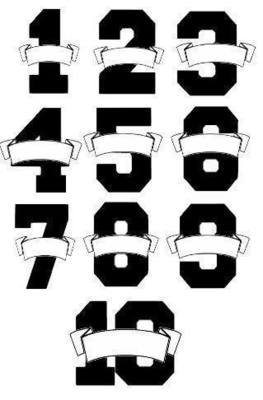 Banner Number Set (1-10)