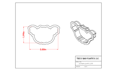 Pumpkin Bat, Size: 3.50&quot;