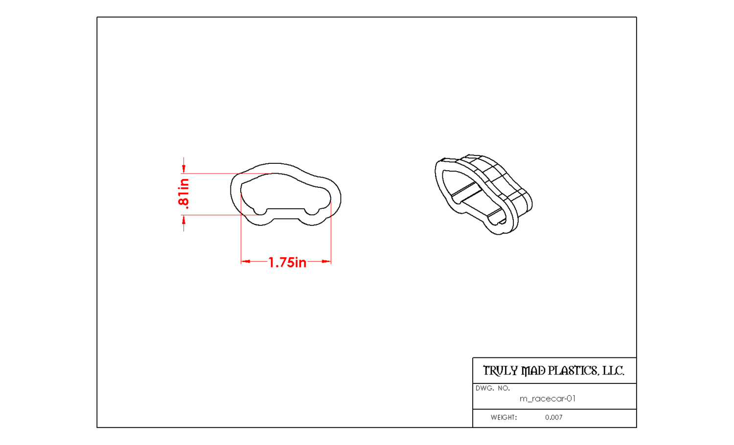 Racecar 01, Size: Mini