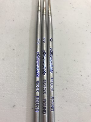 Silverwhite Brush Set (5/0, 00, 0)