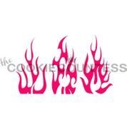 CC Flames Stencil