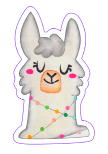 Christmas Llama 01