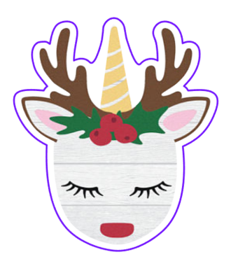 Unicorn Deer/Reindeer 02