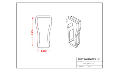 Beer Glass 07 3.5&quot;