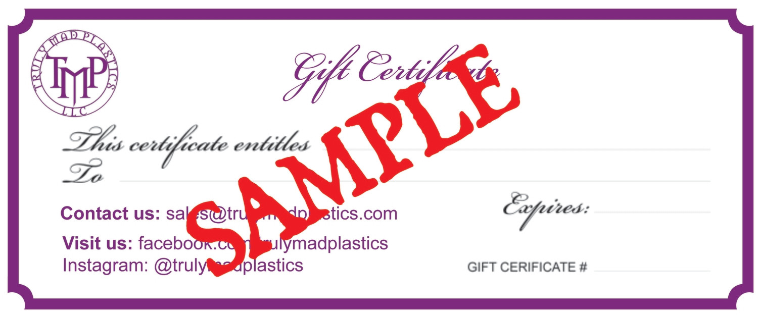25.00 Gift Certificate