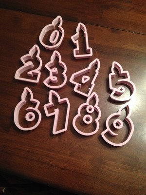 Candle Number Set (0-9)
