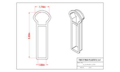 Football Cookie Stick 01 (5.5&quot;)