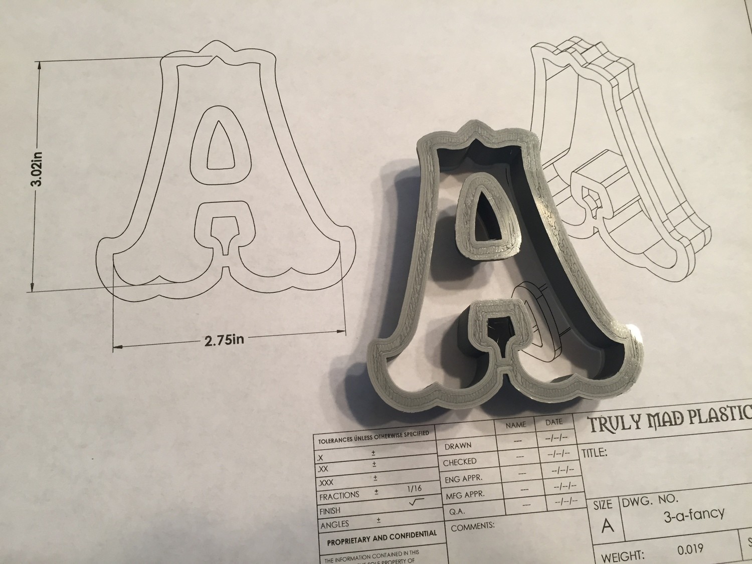 A 3&quot; Fancy Font