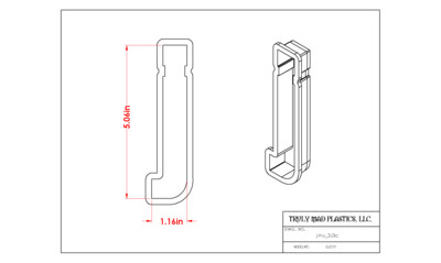 Helvetica &quot;j&quot; lower case 3.0&quot;