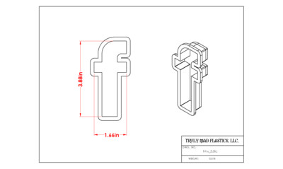 Helvetica &quot;f&quot; lower case 3.0&quot;