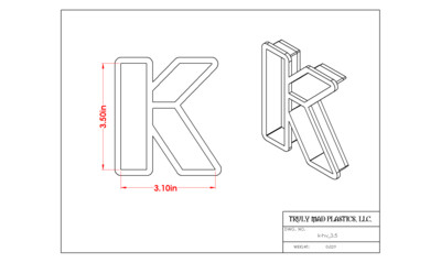 Helvetica K 3.5"