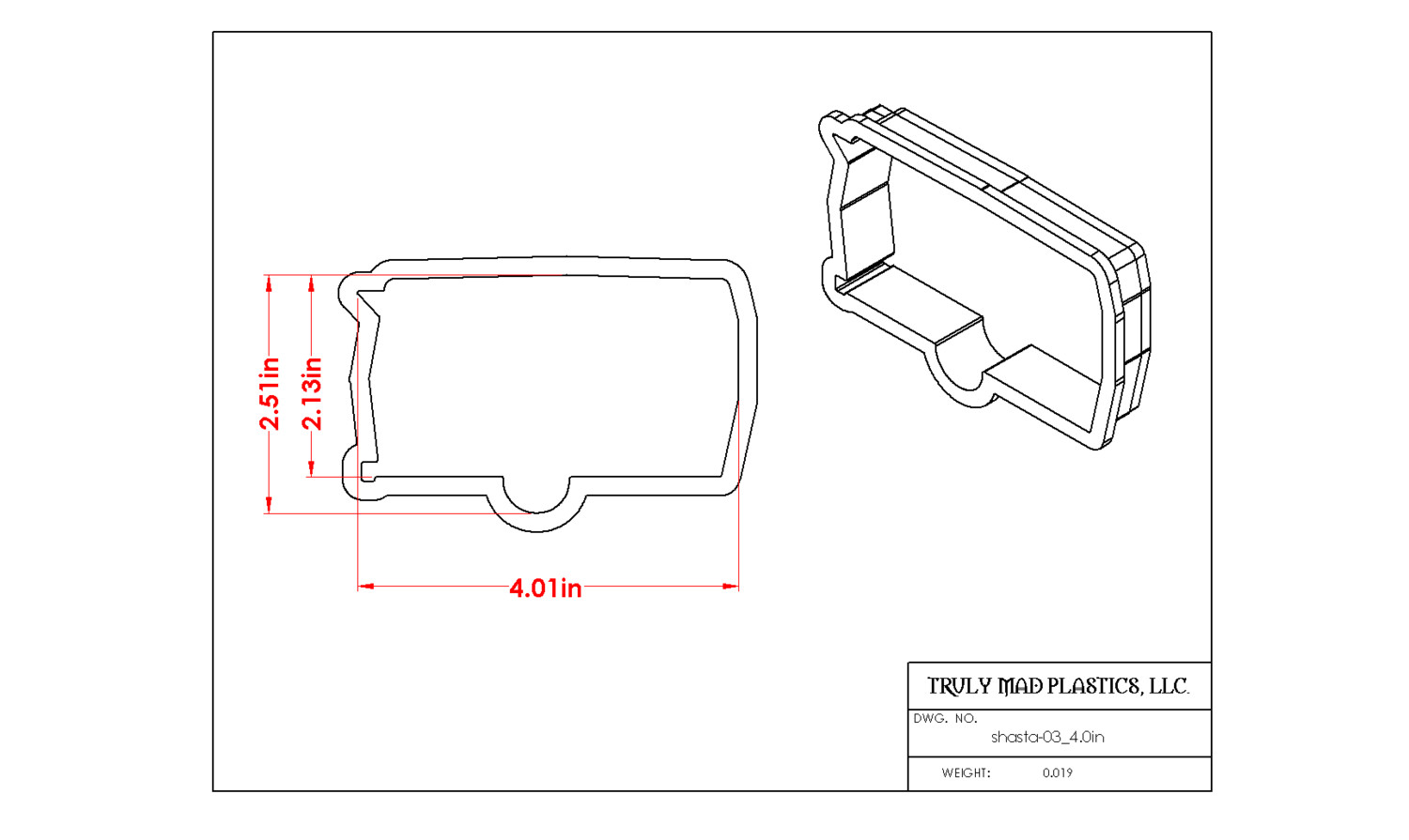 Shasta 03 4.0&quot;