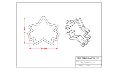 Star with Banner 01 (3.5&quot;)