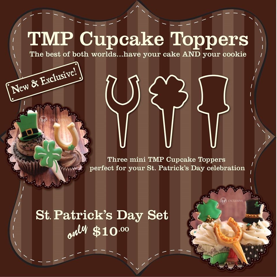 CT St. Patricks Day Set (horse shoe 01, 4 leaf clover, top hat)
