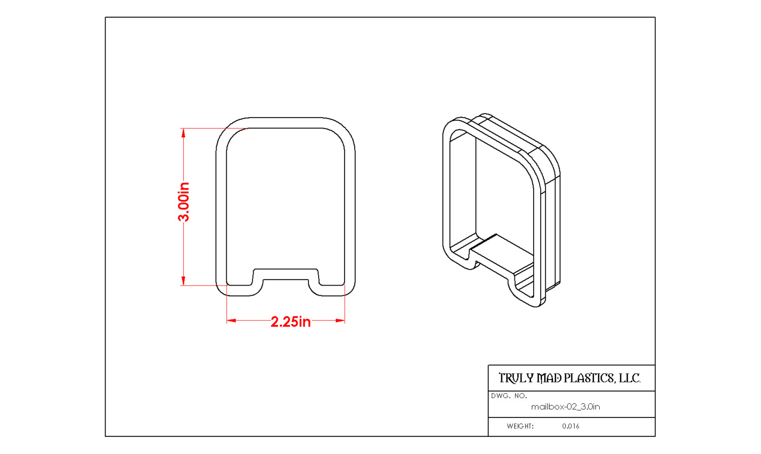 Mailbox 02 3.0&quot;