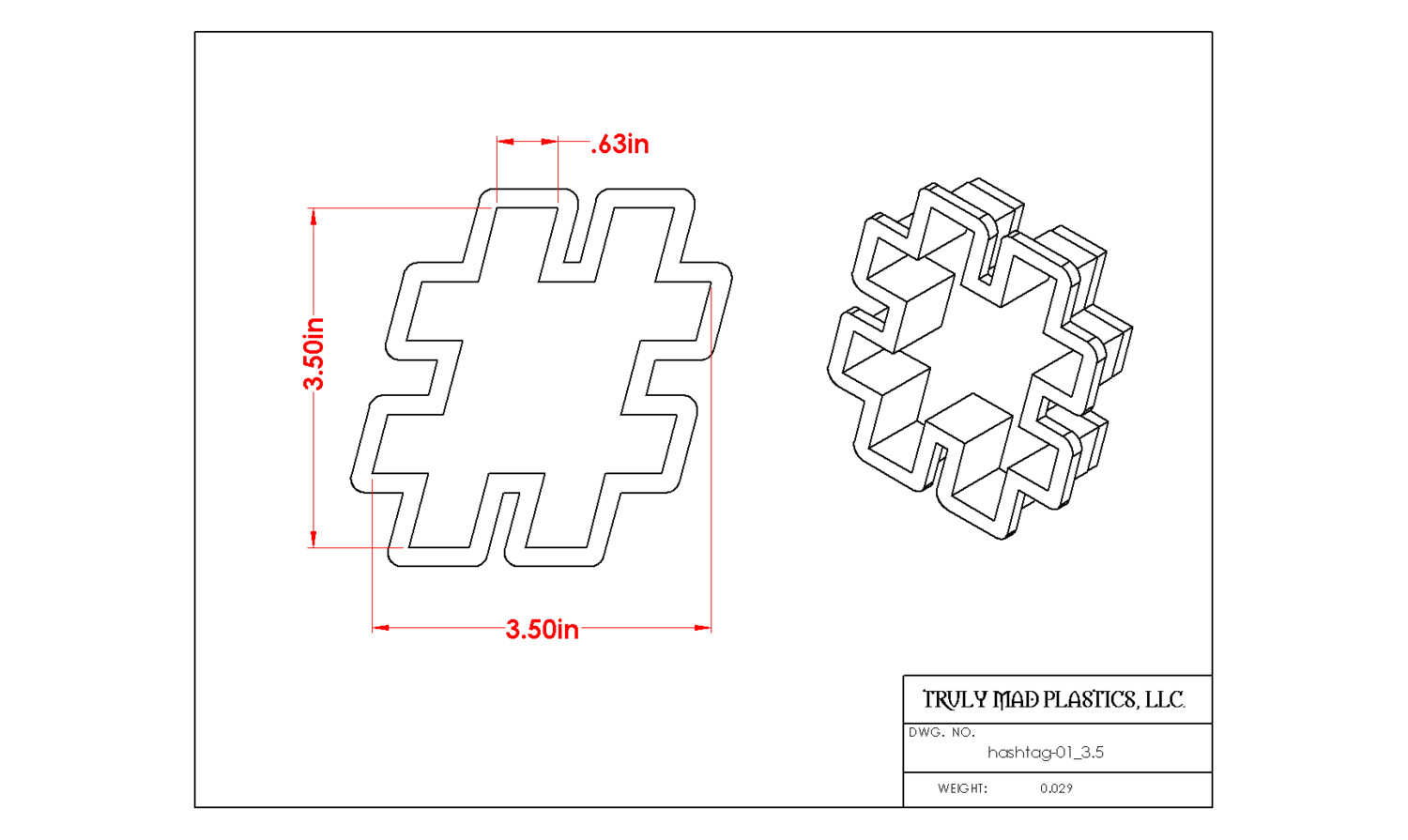 Hashtag 01 3.5&quot;