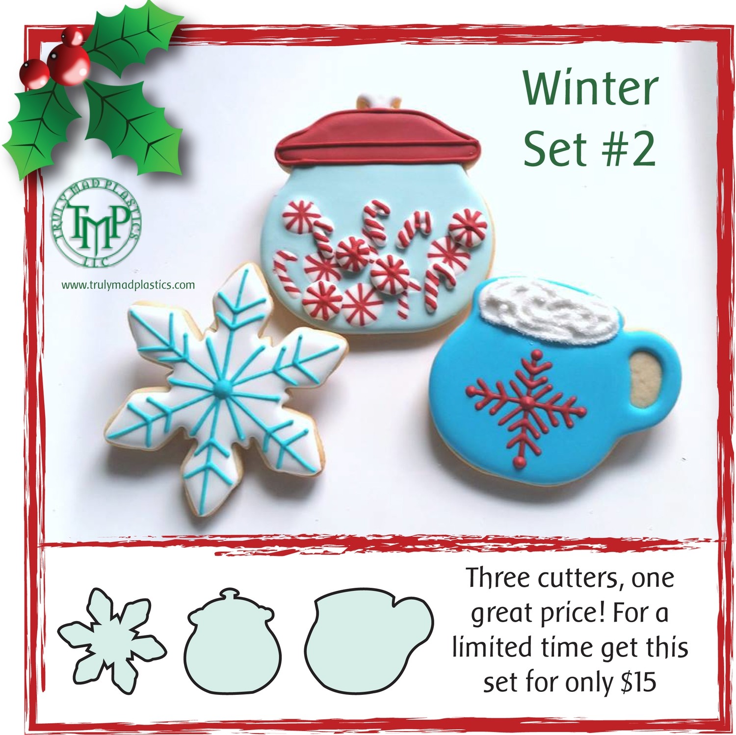 Winter Set 2 (Cookie Jar, Snowflake 02, Hot Choc 2)