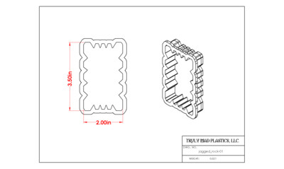 Jagged Rock Plaque 01