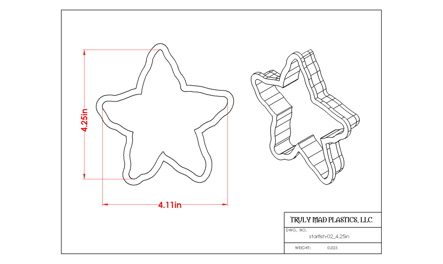 Starfish 02 4.25&quot;