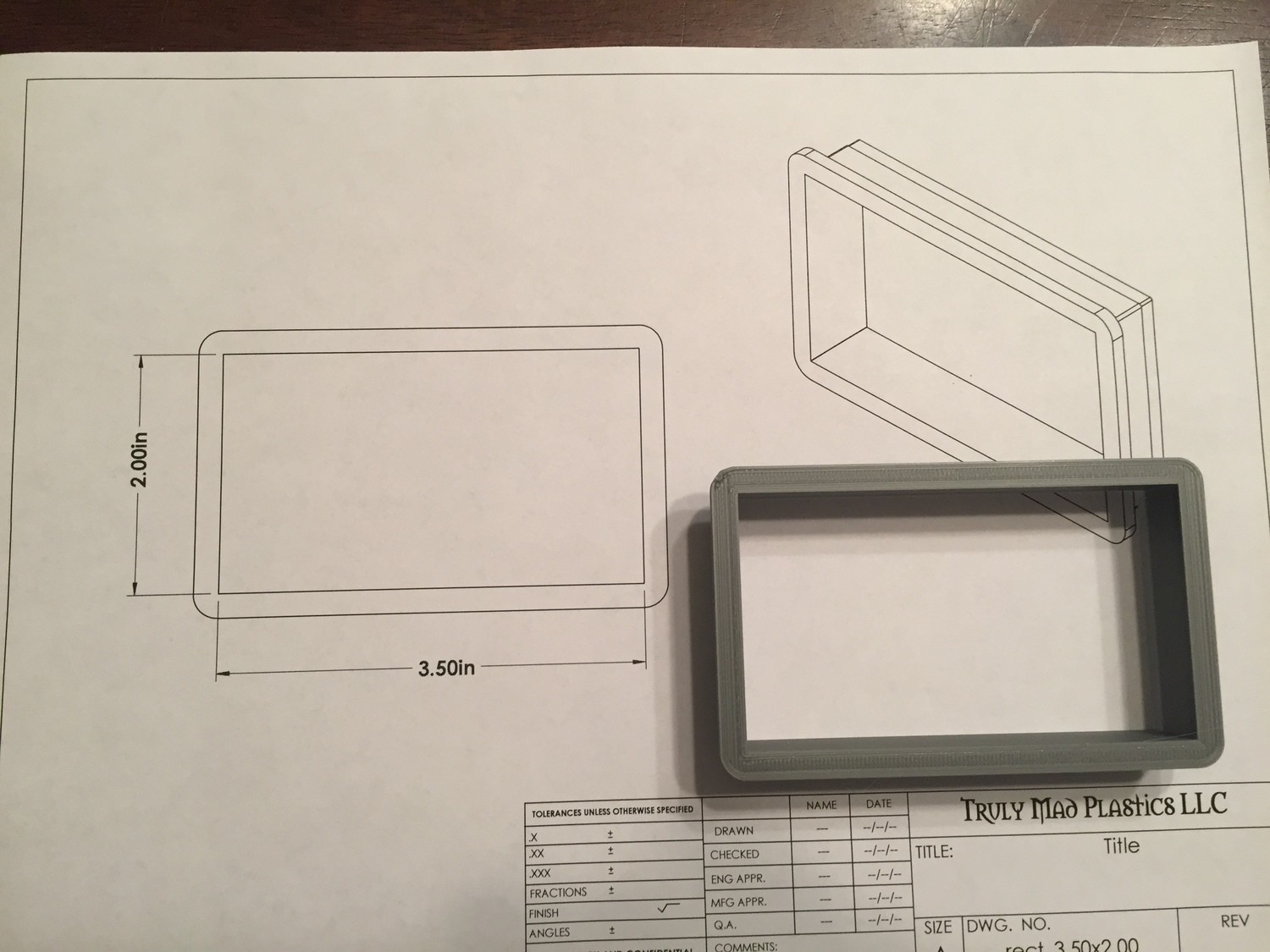 Rectangle 3.50&quot; x 2.00&quot;