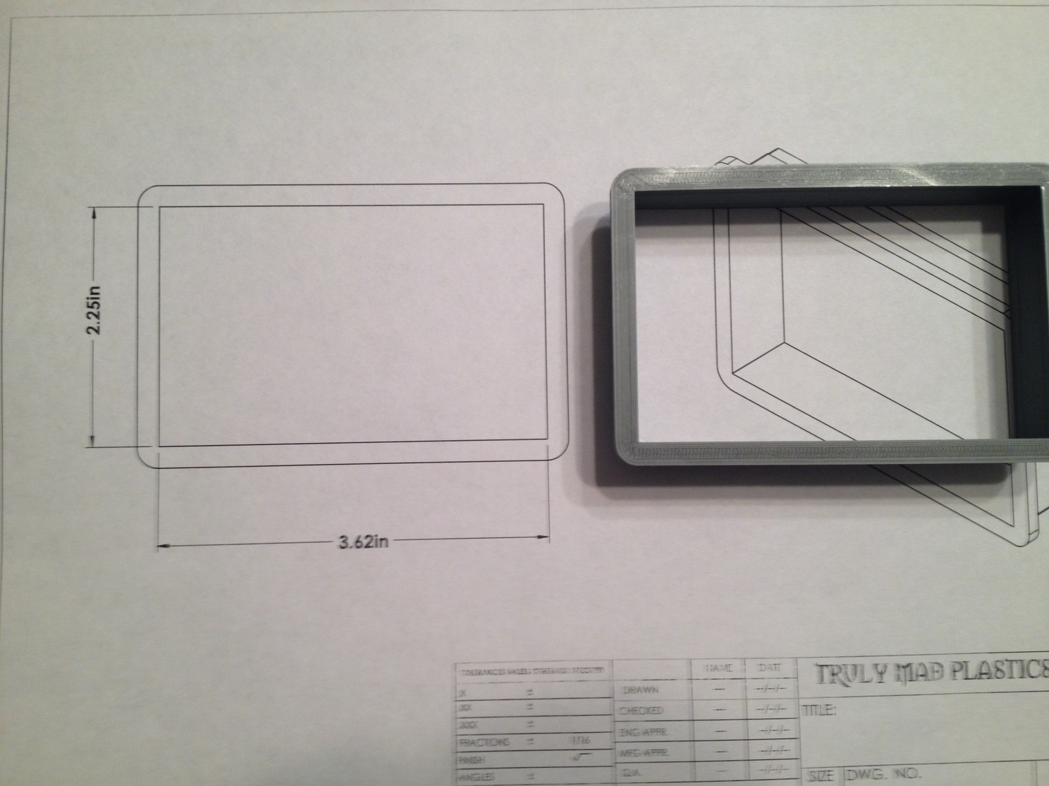 Rectangle 3.60&quot; x 2.25&quot;