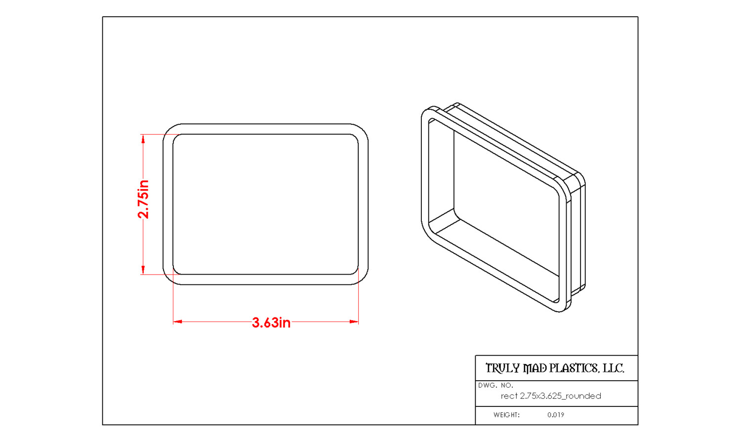 Rectangle 2.75" x 3.625" (rounded corners)