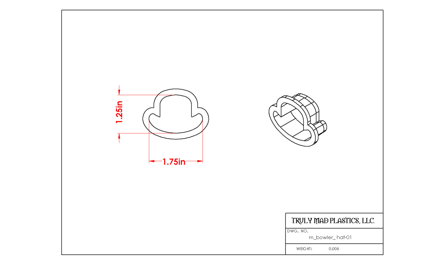 Mini Bowler Hat 01