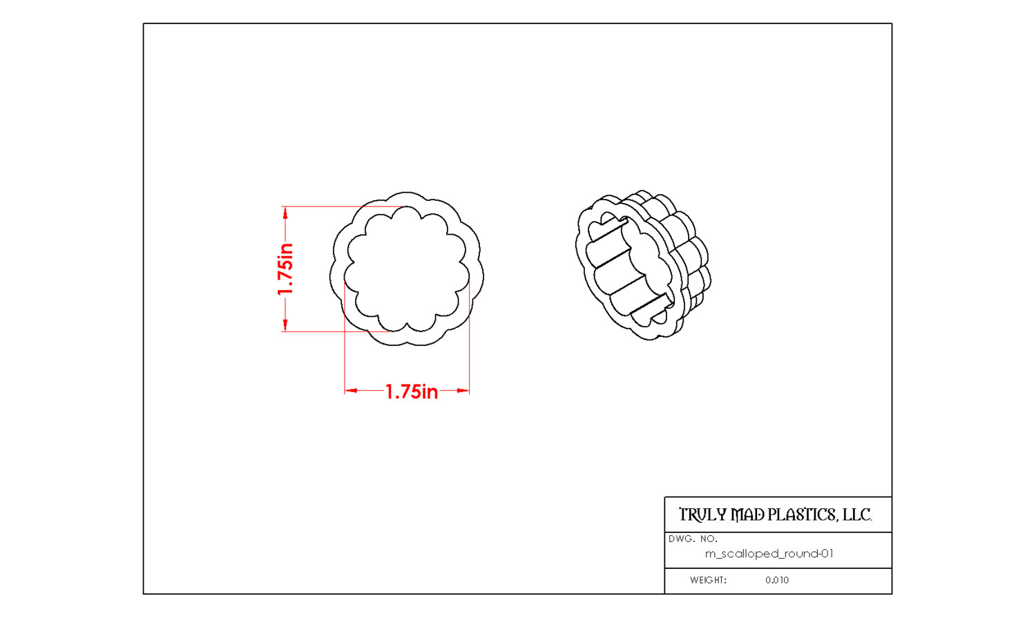 Mini Scalloped Round 01