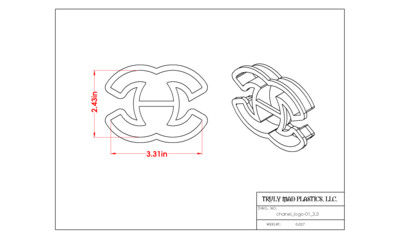 Chanel Logo 01 3.3&quot;