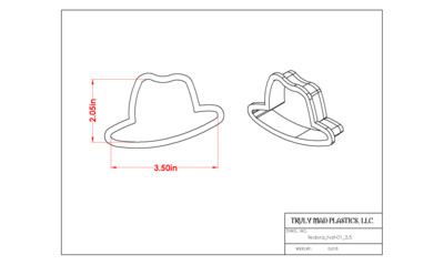 Fedora Hat 01 3.5&quot;