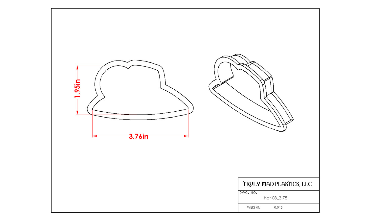 Hat 03 3.75&quot;