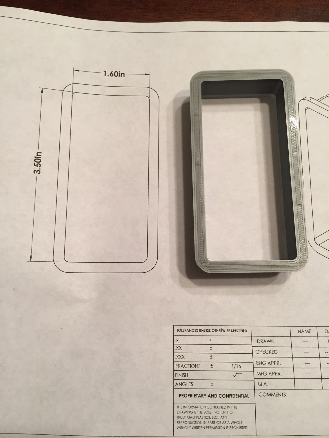 Rectangle 3.50&quot; x 1.60&quot; Rounded