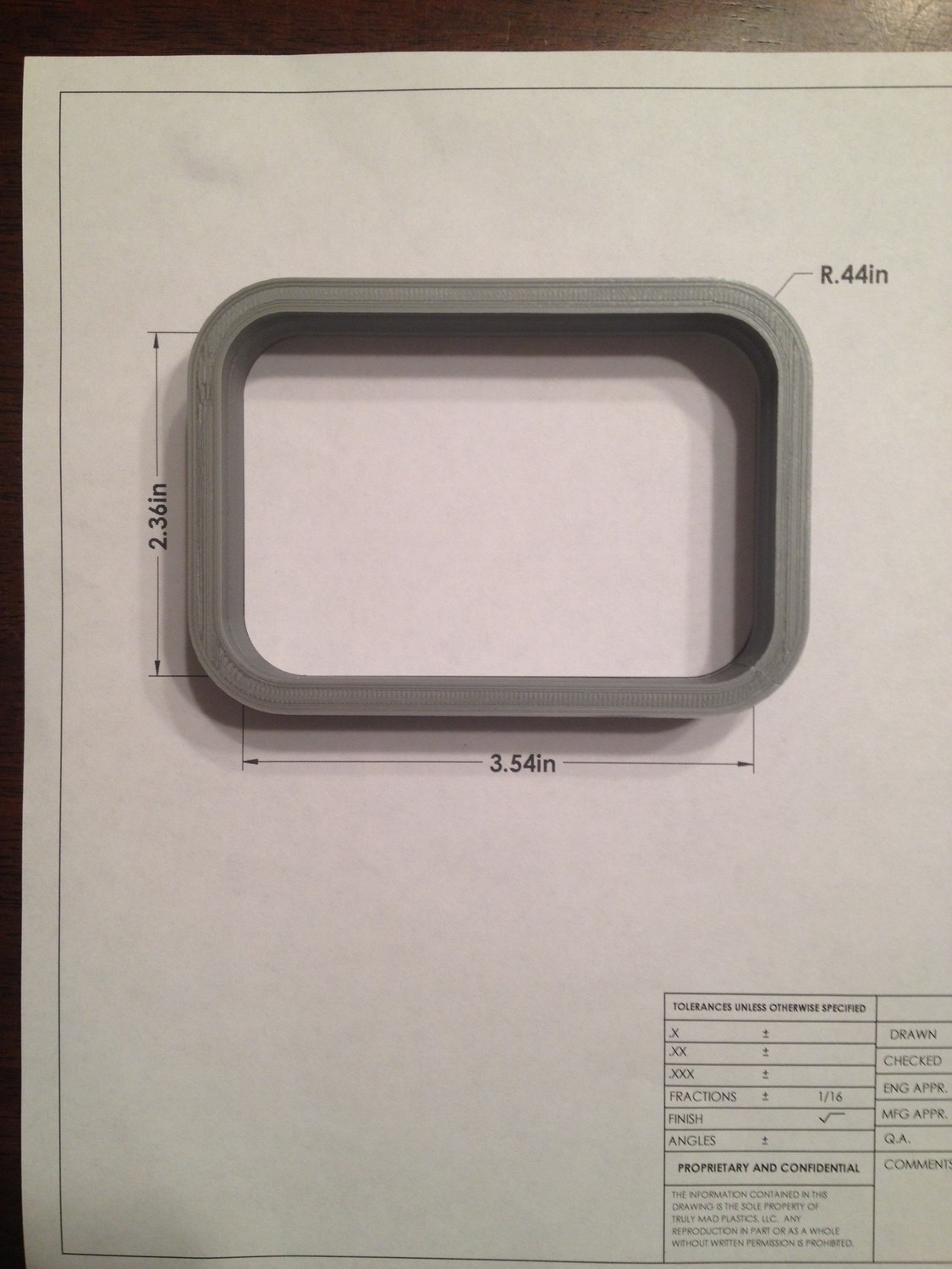 Rectangle 2.36&quot; x 3.54&quot; (rounded corners)