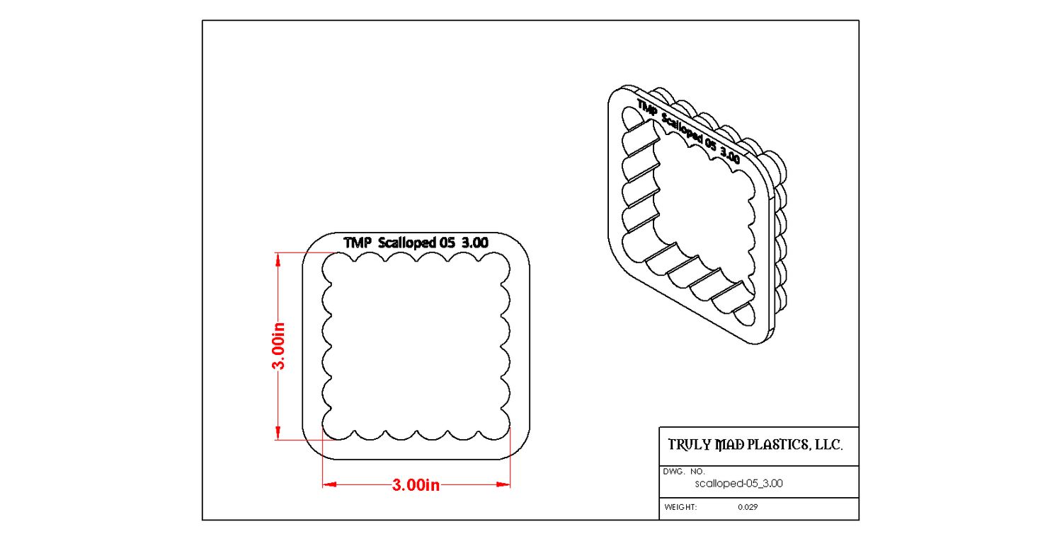 Scalloped 05 Plaque Sq.