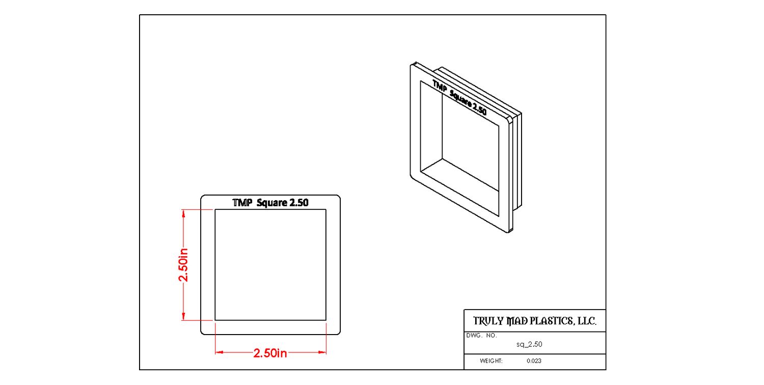 Square 2.50"