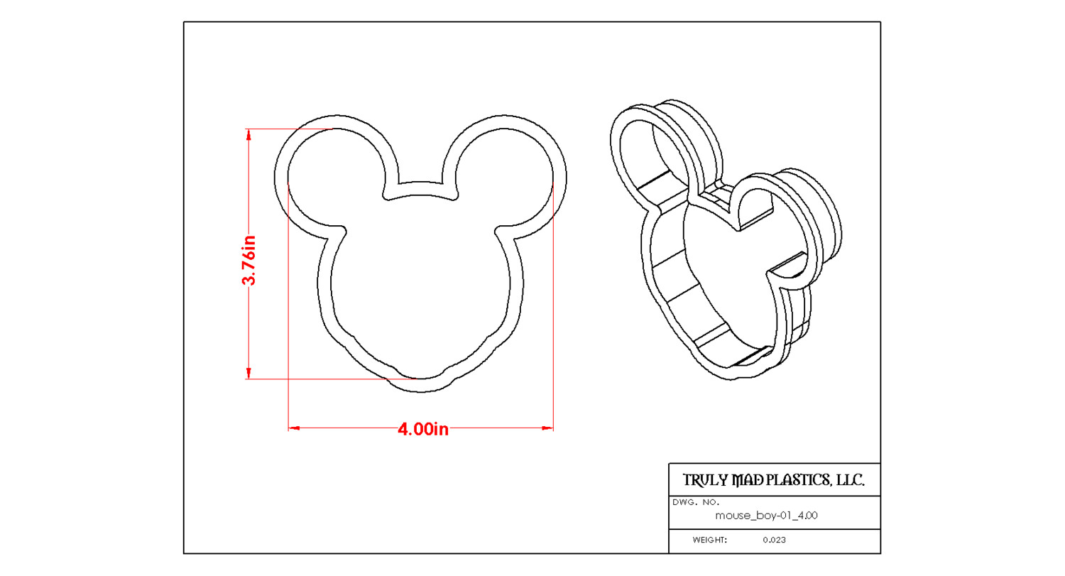 Mouse Boy 01, Size: 4.00"