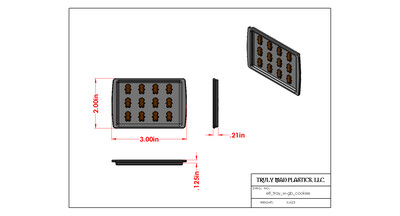 Elf Tray Mini Baking Sheet w/GB Cookies